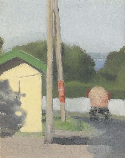 Clarice Beckett The Bus Stop, France oil painting art